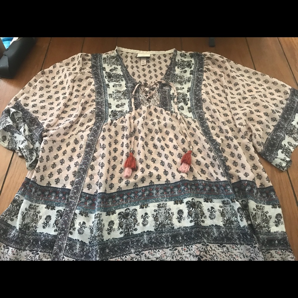 Knox Rose boho peasant top